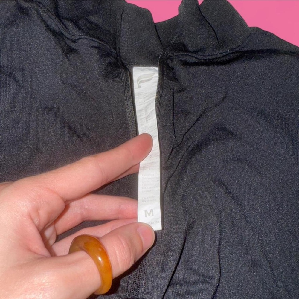 Fabletics Black Athletic Quarter Zip Jacket - image 2